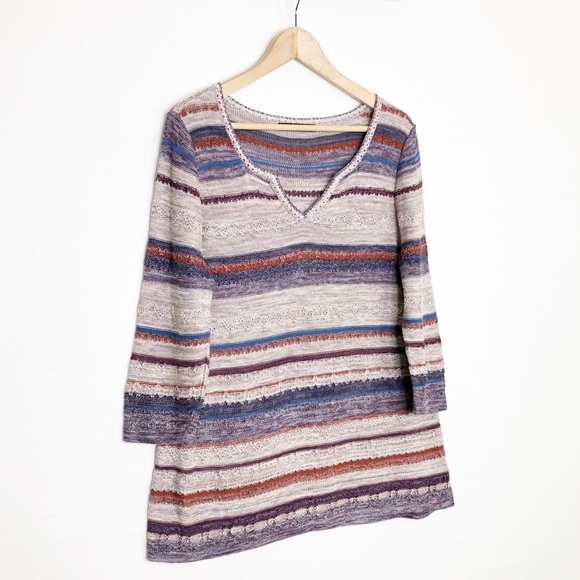 Peruvian connection, V-neck, cotton pullover sweater - Picture 9 of 9